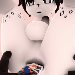 anal anal_object_insertion anal_storage anal_vore anal_wink anthro antlers anus balls bdsm black_hair black_markings black_nose blue_hair bondage bound brown_body brown_fur brown_markings cavity_storage diamond_(marking) duo electronics fur genitals hair horn male male/male male_pred male_prey markings micro micro_prey multicolored_body multicolored_fur object_in_ass object_vore penis phone restrained spots spotted_markings throbbing throbbing_penis vore white_body white_fur kris-kawaii x_(kris-kawaii) deer lagomorph leporid mammal rabbit 1:1 3d_(artwork) 3d_animation animated digital_media_(artwork) hi_res high_framerate no_sound short_playtime video