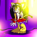 anthro barefoot feet female humanoid_feet looking_back plantigrade soles thin_calves thin_legs thin_thighs toes sorcererlance sega sonic_the_fighters sonic_the_hedgehog_(series) honey_the_cat domestic_cat felid feline felis mammal 1:1 hi_res