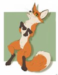 claws featureless_crotch feral fur looking_at_viewer lying male mouth_closed nude on_back paws ribs smile smiling_at_viewer solo tail whiskers jimfoxx the_wild_robot fink_(the_wild_robot) canid canine fox mammal red_fox true_fox 2025 hi_res signature