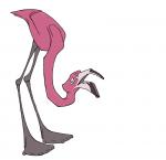 2013 3_toes ambiguous_gender american_flamingo avian avian_feet beak bent_over biped bird black_beak curved_beak digital_drawing_(artwork) digital_media_(artwork) dipstick_beak eyes_closed feathers feet feral flamingo frown full-length_portrait grey_feet jamminbison long_legs long_neck membrane_(anatomy) monotone_body monotone_feathers monotone_tail multicolored_beak narrow_legs open_beak open_frown open_mouth pink_body pink_feathers pink_tail pink_tail_feathers portrait simple_background solo standing tail tail_feathers toes toony two_tone_beak webbed_feet white_background white_beak