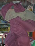 abs anthro balls big_penis clothing genitals hat headgear headwear humanoid_genitalia humanoid_penis male muscular muscular_anthro muscular_male penis pubes purple_balls purple_body purple_penis shirt solo tail topwear freddyv7205172 ray_(takemoto_arashi) felid mammal pantherine 3:4 hi_res