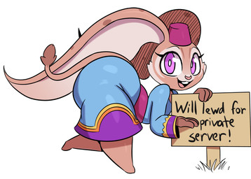 anthro bent_over big_butt blue_clothing blue_robe buckteeth butt clothed clothed_anthro clothed_female clothing female female_anthro fur hat headgear headwear huge_butt long_ears looking_at_viewer pink_body pink_fur pink_nose purple_clothing purple_eyes purple_hat purple_headwear purple_robe robe side_view smile solo tail tail_tuft tan_body tan_fur teeth text tuft white_inner_ear miso_souperstar wildstar alien lopp_(wildstar) mammal rodent 2025 absurd_res digital_media_(artwork) english_text hi_res