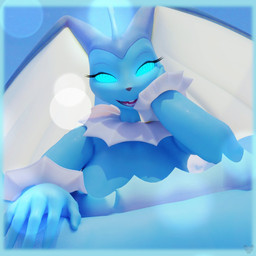 anthro blue_body blue_eyes convenient_censorship eyelashes female female_anthro fin heart_eyes heart_symbol hypnotic_eyes long_tail looking_at_viewer nude nude_anthro nude_female open_mouth open_smile ringed_eyes smile solo tail tail_censorship mercfox438 warfaremachine_(modeler) nintendo pokemon kee'lai eeveelution generation_1_pokemon generation_4_pokemon hybrid lopunny pokemon_(species) vaporeon 1:1 2024 3d_(artwork) digital_media_(artwork) half-length_portrait portrait textless