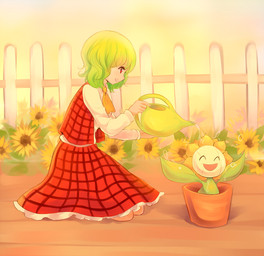 2014 ^_^ ambiguous_gender clothed clothing cute duo eyes_closed female fence flora_fauna flower flower_pot green_hair hair happy holding human joltik_(artist) mammal nintendo open_mouth plant pokémon red_eyes smile sunflora sunflower touhou video_games water watering_can yuka_kazami
Rating: Safe
Score: 5
User: Mienshao
Date: September 26, 2014 2014 ^_^ ambiguous_gender clothed clothing cute duo eyes_closed female fence flora_fauna flower flower_pot green_hair hair happy holding human joltik_(artist) mammal nintendo open_mouth plant pokémon red_eyes smile sunflora sunflower touhou video_games water watering_can yuka_kazami
Rating: Safe
Score: 5
User: Mienshao
Date: September 26, 2014