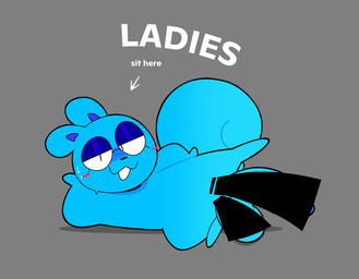 anthro balls bedroom_eyes big_balls big_penis black_eyes black_nose blue_balls blue_body blue_ears blue_fur blue_glans blue_inner_ear blue_penis blue_tail blush blush_stickers bodily_fluids buckteeth censor_bar censored_balls censored_genitalia censored_penis directional_arrow erection eyeshadow eyewear featureless_feet featureless_hands feet fur genitals glans glasses glistening_eyeshadow grey_background looking_at_viewer lying makeup male male_anthro narrowed_eyes on_side penis pink_blush raised_leg seductive shadow simple_background small_but_hung smile solo sweat sweatdrop tail teeth text white_sclera white_text navipal navi_(smutnuts) mammal rodent sciurid tree_squirrel 2025 censored digital_media_(artwork) english_text hi_res