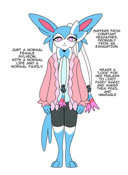 3_toes 4_fingers anthro biped black_bottomwear black_clothing black_nose black_shorts black_text blue_body blue_clothing blue_ears blue_feet blue_fur blue_hands blue_shirt blue_tail blue_topwear bottomwear bow_(anatomy) clothing digitigrade feet female fingers fur leg_markings looking_at_viewer markings mole_under_eye pink_body pink_clothing pink_fur pink_inner_ear pink_topwear pupils ribbons_(anatomy) shirt shorts simple_background smile socks_(marking) solo standing tail text toes topwear white_background white_body white_fur white_pupils odeko-yma nintendo pokemon angel_(odeko-yma) eeveelution generation_6_pokemon pokemon_(species) shiny_pokemon sylveon 2025 absurd_res digital_media_(artwork) english_text hi_res