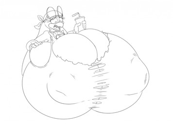 anthro bell bell_collar big_breasts breast_expansion breast_overflow breasts clothing collar container cowbell cup expansion female hand_on_breast huge_breasts hyper hyper_breasts nipple_outline shocked solo topwear torn_clothing torn_topwear cricket-inc sega sonic_riders sonic_the_hedgehog_(series) wave_the_swallow avian bird hirundinid oscine passerine swallow_(bird) hi_res monochrome