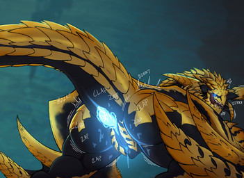 anus bodily_fluids butt female feral genital_fluids genitals scales simple_background solo vulva wings yellow_body yaboinoir capcom monster_hunter flying_wyvern rey_dau scalie hi_res