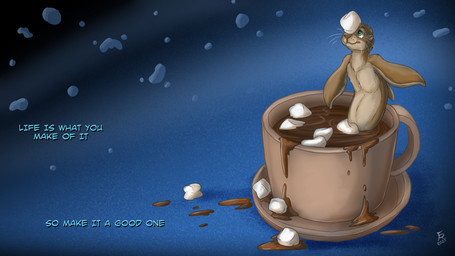 ambiguous_gender beverage brown_body brown_fur brown_nose candy chocolate container cup dessert feral food fur hot_chocolate marshmallow nude_ambiguous solo text whiskers flinters taft_(northern-crosshair) aquatic cetacean dolphin hybrid mammal pinniped seal toothed_whale 16:9 2025 english_text hi_res widescreen