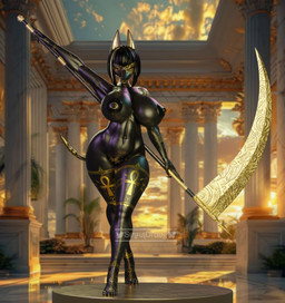 5_toes ankh anthro areola big_areola big_breasts black_body black_fur black_hair bluesky_logo bob_cut breasts claws curvy_figure egyptian feet female finger_claws fur glistening glistening_body glistening_breasts glistening_fur glistening_legs glistening_thighs golden_markings hair huge_areola huge_breasts long_tail looking_at_viewer markings melee_weapon navel nipples nude nude_anthro nude_female open_mouth polearm puffy_nipples scythe solo tail tasteful_nudity text thick_thighs toes twitter_logo voluptuous voluptuous_anthro voluptuous_female weapon wide_hipped_anthro wide_hipped_female wide_hips sinfuldravy bom39_(modeler) dividebyezero_(rigger) bluesky_(social_media) egyptian_mythology middle_eastern_mythology mythology twitter anubis anubis_(bom39) anubian_jackal canid canine canis deity jackal mammal 2026 3d_(artwork) absurd_res artist_name blender_(artwork) digital_media_(artwork) hi_res watermark