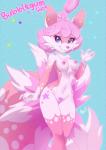 4_fingers <3 alanscampos blue_eyes breasts canine female fox fur looking_at_viewer mammal multiple_tails nude pink_fur pussy smile solo sparkles tattoo wide_hips
Rating: Explicit
Score: 10
User: chdgs
Date: April 08, 2014