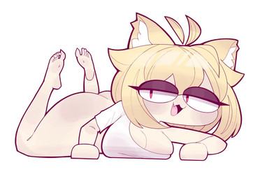 big_butt blonde_hair bottomless bottomless_female bottomless_humanoid breasts butt cleavage clothed clothing feet female hair inner_ear_fluff inviting lidded_eyes off_shoulder open_:3 open_mouth open_smile red_eyes seductive shirt shirt_only smile soles solo topwear topwear_only tuft hss_dada tsukihime type-moon neco-arc animal_humanoid cat_humanoid felid felid_humanoid feline feline_humanoid humanoid mammal mammal_humanoid 2025 absurd_res hi_res