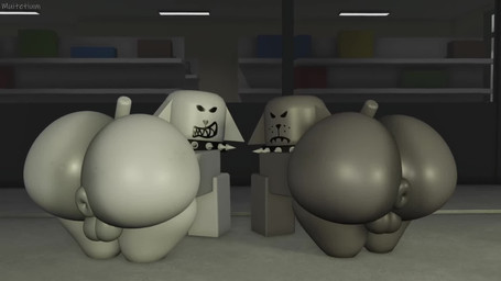 anal anal_penetration anus backsack balls bestiality big_butt butt collar collar_only duo feral feral_penetrated genitals huge_butt human_on_feral human_penetrating human_penetrating_feral hyper hyper_butt interspecies male male/male nude penetration penis puffy_anus sex muitetium roblox canid canine canis domestic_dog human mammal 16:9 3d_(artwork) 3d_animation animated digital_media_(artwork) hi_res high_framerate no_sound short_playtime video widescreen