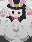 anal anal_penetration anthro anthro_on_anthro anthro_penetrated anthro_penetrating anthro_penetrating_anthro anthro_pov anus balls blush bodily_fluids bottomwear bow_tie clothed clothing cum cum_in_ass cum_inside cum_on_face cum_on_own_face cum_on_self duo first_person_view fur genital_fluids genitals hat headgear headwear humanoid_genitalia humanoid_penis leg_grab male male/male male_anthro male_penetrated male_penetrating male_penetrating_anthro male_penetrating_male male_pov open_clothing open_shirt open_topwear penetrating_pov penetration penile penile_penetration penis penis_in_ass sex shirt top_hat topwear white_body white_fur winick-lim dungeon_reset rabbit_(dungeon_reset) lagomorph leporid mammal rabbit 3:4 absurd_res hi_res