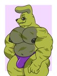 anthro big_butt big_pecs bulge butt clothing dark_eyes detailed_bulge eyebrows green_body male muscular muscular_anthro muscular_male nipples pecs scut_tail short_tail solo tail underwear nt6969 five_nights_at_freddy's five_nights_at_freddy's_3 scottgames springtrap_(fnaf) lagomorph leporid mammal rabbit 2022 digital_media_(artwork)