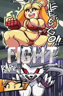 angry anthro areola biped blonde_hair breasts camel_toe clothed clothing duo eyelashes female glistening glistening_body grey_hair hair nipple_outline pupils smile text thick_thighs white_body yellow_body ichduhernz animal_crossing hellaverse helluva_boss mythology nintendo isabelle_(animal_crossing) loona_(helluva_boss) canid canid_demon canine canis demon domestic_dog hellhound mammal mythological_canine mythological_creature shih_tzu toy_dog 2025 absurd_res hi_res