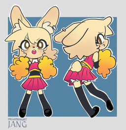 anthro black_clothing black_footwear black_knee_socks black_nose black_shoes blonde_hair blue_background blush bottomwear breasts brown_eyes cheerleader_outfit closed_frown clothed clothed_anthro clothed_female clothing crop_top ear_piercing ear_ring eyebrow_through_hair eyebrows eyelashes female female_anthro footwear frown fully_clothed fully_clothed_anthro fully_clothed_female grumpy hair inner_ear_fluff light long_ears looking_at_viewer looking_back mary_janes medium_breasts mouth_closed open_mouth outline piercing pink_bottomwear pink_clothing pink_crop_top pink_mouth pink_shirt pink_skirt pink_topwear pom_poms pupils ring_piercing scut_tail shirt shoes short_tail simple_background skirt slim_anthro slim_female solo tail teeth text thin_eyebrows topwear translucent translucent_hair tuft white_outline white_pupils yellow_inner_ear_fluff dreamknightjang haruka_(killyapendragon) lagomorph leporid mammal rabbit 2025 absurd_res artist_name digital_drawing_(artwork) digital_media_(artwork) english_description flat_colors hi_res lighting multiple_scenes shaded