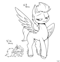 duo female shitpost short simple_background size_difference tail white_background wings conditional_dnp skoon hasbro mlp_g5 my_little_pony mythology pipp_petals_(mlp) zipp_storm_(mlp) equid equine mammal mythological_creature mythological_equine pegasus black_and_white hi_res line_art meme monochrome sibling_(lore)
