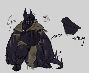 bottomwear clothing collar duo fabric hooves loincloth male overweight demonrat cyrus(demonrat) goo_creature monster absurd_res hi_res