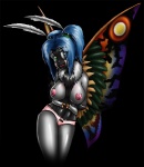 alternate_species antennae_(anatomy) blue_hair breasts clothing crossgender female green_eyes hair humanoidized insect_wings lepidopteran_wings looking_at_viewer mtf_crossgender nipples non-mammal_breasts non-mammal_nipples panties solo underwear wings marauder6272 mothra_(series) toho mothra_leo rainbow_mothra_leo animal_humanoid arthropod arthropod_humanoid humanoid insect insect_humanoid kaiju lepidopteran lepidopteran_humanoid moth_humanoid