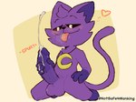 anthro bodily_fluids cum ejaculation genital_fluids male masturbation solo notsafeforwanking mob_entertainment poppy_playtime smiling_critters catnap_(poppy_playtime) domestic_cat felid feline felis mammal absurd_res hi_res