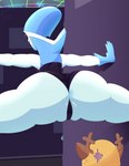 alley anthro anus anus_peek big_butt butt clothing duo female flexible gloves handwear leotard looking_at_another's_butt looking_at_butt machine splits spread_legs spreading thick_thighs flashfigure deltarune undertale_(series) noelle_holiday queen_(deltarune) darkner deer humanoid mammal new_world_deer reindeer robot absurd_res hi_res