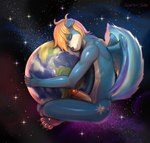 angelic anthro blonde_hair blue_body blue_fur claws earth eyes_closed fluffy fluffy_tail fur fur_markings genitals giga hair holding_object in_space macro male markings nude nude_anthro paws penis planet solo star tail terra_macro thick_penis white_body white_fur wings scarlet_side wingfire_(m87drag) mammal mephitid skunk 2024 digital_media_(artwork) hi_res