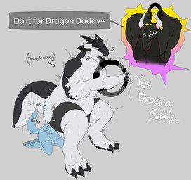 anal anthro bodily_fluids butt crouching dialogue duo facesitting male male/male musk oral rimming sex sitting_on_another slightly_chubby sweat sweaty_butt tail tail_motion tailwag teasing text thick_thighs amphissal mythology nintendo ring_fit_adventure amp_(amphissal) anon dragaux canid canine dragon mammal mythological_creature mythological_scalie scalie absurd_res english_text hi_res