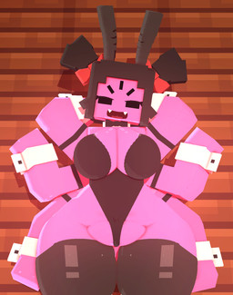 6_arms aroused big_breasts black_clothing black_legwear black_thigh_highs blush bow_tie breasts bunny_costume clothed clothing collar costume cuff_(restraint) curvy_figure fake_ears fake_rabbit_ears fangs female legwear male multi_arm multi_eye multi_limb no_pupils open_mouth panties playboy_bunny purple_body restraints ribbons shadow sharp_teeth teeth thick_thighs thigh_highs thirsty underwear wide_hips wrist_cuffs coresvoid microsoft minecraft mojang undertale undertale_(series) xbox_game_studios muffet animal_humanoid arachnid arachnid_humanoid arthropod arthropod_humanoid humanoid spider spider_humanoid 2025 3d_(artwork) digital_media_(artwork) hi_res mine-imator_(artwork)