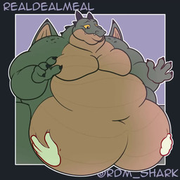 4_fingers anthro belly big_belly black_border black_eyebrows black_horn border bouncing_belly disembodied_hand eyebrows fingers green_body horn male moobs multicolored_body navel obese obese_anthro obese_male overweight overweight_anthro overweight_male scales solo wings yellow_eyes realdealmeal mythology dragon mythological_creature mythological_scalie scalie 1:1 2d_animation animated frame_by_frame loop no_sound short_playtime webm