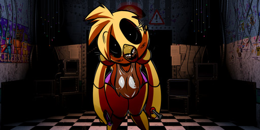 anthro beak border brain breasts clothed clothing cybernetics female looking_at_viewer machine non-mammal_breasts open_mouth organs solo teeth white_border fourball five_nights_at_freddy's five_nights_at_freddy's_2 scottgames chica_(fnaf) paola_(4ball) toy_chica_(fnaf) animatronic avian bird chicken cyborg galliform phasianid robot absurd_res digital_media_(artwork) hi_res