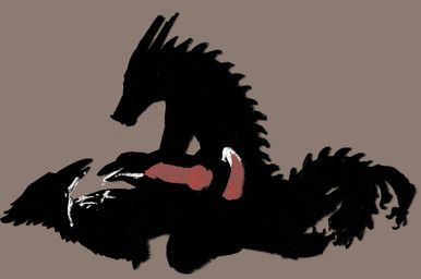 ambiguous_gender animal_genitalia animal_penis anthro anthro_penetrated beak bestiality bodily_fluids canine_genitalia canine_penis cum cum_from_mouth cum_in_mouth cum_inside cum_on_beak cum_on_face cum_through cumshot ejaculation extreme_penetration feral feral_penetrated genital_fluids genitals group horn interspecies knot male open_mouth penetration penis silhouette silhouetted_sex spines tail tapering_penis trio x-ray_view einin mythology avian bird dragon mythological_creature mythological_scalie scalie 2023
