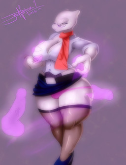 anthro anthrofied assisted_exposure big_breasts bottomwear breasts clothed clothing disembodied_hand eyewear female frown genitals glasses grope group imminent_rape imminent_sex male male/female panties penis pokemorph scarf shirt simple_background skirt solo_focus teeth topwear underwear jaynatorburudragon nintendo pokemon fan_character mew_tuely_(fan_character) milftwo generation_1_pokemon ghost legendary_pokemon mewtwo pokemon_(species) spirit 2017 digital_media_(artwork) hi_res