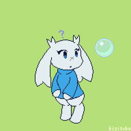 anthro balloon belly big_belly blue_clothing blue_eyes blue_shirt blue_sweater blue_topwear bubble clothing female fur green_background inflatable inflation shirt simple_background solo sweater topwear transformation white_body white_fur kizitoba cave_story sue_sakamoto lagomorph mammal mimiga 1:1 2021 animated