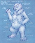 6_breasts anthro breasts female fur genitals hair multi_breast neck_tuft pussy slightly_chubby slightly_chubby_female solo supernumerary_breasts text tuft flinters bear brown_bear grizzly_bear mammal ursine 4:5 blue_and_white english_text hi_res monochrome