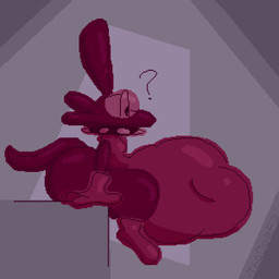 ambiguous_gender anthro belly big_belly big_butt bodily_noises bubble_butt burping butt clothed clothing digestion fatal_vore glistening glistening_body huge_belly huge_butt hyper hyper_belly intersex looking_back oral_vore rapid_digestion rumbling_stomach simple_background sitting slime smoothening_bulge_digestion solo sound_effects tail text thick_thighs toony topwear unseen_prey vore wide_hips thadeef3 achro_(thadeef3) reptile scalie 1:1 2d_animation animated digital_media_(artwork) english_text long_playtime restricted_palette sound video
