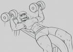 anthro clothing exercise muscular solo workout nanodarkk nanodarkk2 fish marine shark chloe_(disambiguation)