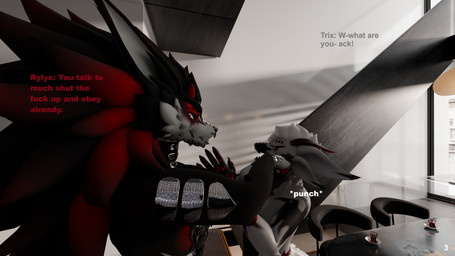 anthro breasts butt duo female forced fur genitals male male/female nipples nude rape sex text trix(origin) general_mills origin_species absurd_res hi_res