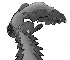 animal_genitalia animal_vulva anus black_body black_fur bodily_fluids butt canine_genitalia canine_nose canine_vulva female feral fur gaping gaping_vagina genital_fluids genitals grey_body grey_fur licking_own_nose long_body long_tail lying on_back paws presenting presenting_vulva solo spread_legs spreading tail tail_anus vaginal_fluids vaginal_fluids_on_butt vulva m222 mythology dragon furred_dragon furred_scalie mythological_creature mythological_scalie scalie hi_res