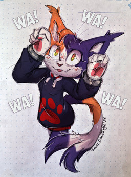 anthro blep cheek_tuft claws ear_tuft facial_tuft female fluffy forked_tail freckled_face freckles looking_at_viewer pleading_eyes tail tongue tongue_out tuft unusual_anatomy unusual_tail lonerdemiurge sega sonic_the_hedgehog_(series) fan_character niko_(character) calico_cat domestic_cat felid feline felis mammal absurd_res hi_res