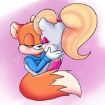 anthro blonde_hair blush canon_couple clothed clothing daww duo female hair heart_symbol love male male/female romantic romantic_ambiance romantic_couple smile yoshiyoshi700 conker's_bad_fur_day rareware berri conker chipmunk ground_squirrel mammal rodent sciurid tree_squirrel 1:1 hi_res