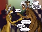 4:3 absurd_res age_difference anthro aunt_(lore) aunt_and_niece_(lore) azee_(links) breasts brown_body brown_fur canid canine canis chest_tuft collar coyote english_text farfener featureless_breasts female fur hair hi_res links mammal niece_(lore) nude reunion shiyan slave teasel_(links) text the-farfener the_auroran_archives the_farfener theauroranarchive tuft white_hair wolf