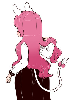accessory black_clothing blush bottomwear bow_(feature) bow_accessory bow_ribbon clothed clothing female fully_clothed fur furgonomics hair humanoid_hands light_body light_skin long_hair long_tail pale_skin pink_hair rear_view ribbons simple_background skirt solo tail tail_accessory tail_bow tail_ribbon white_background white_body white_clothing white_fur wide_hips nuclearwasabi tera_online neonatta animal_humanoid elin humanoid mammal mammal_humanoid mouse_humanoid murid murid_humanoid murine murine_humanoid rodent rodent_humanoid portrait three-quarter_portrait