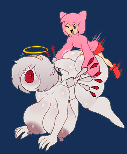 1_eye anal anal_penetration bandage big_breasts big_butt bottomwear breasts butt clothed clothing duo female hair halo huge_breasts huge_butt humanoidized larger_sub male male/female monster_girl_(genre) one_eye_closed penetration pink_hair sex short_hair shorts size_difference submissive surprise_sex surprised sweater tail topwear white_body white_hair wings wink somescrub kirby_(series) kirby_64:_the_crystal_shards nintendo 02_(kirby) kirby kirby_boy_(minus8) cyclops humanoid monster alpha_channel hi_res