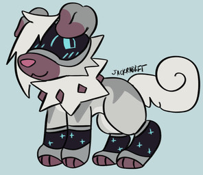 :3 ambiguous_gender blush blush_lines blush_stickers clothing curled_tail feral feral_with_hair floppy_ears hair hat headgear headwear machine paws pink_nose solo tail visor visor_cap jackrabbit_(artist) nintendo pokemon canid canine canis domestic_dog generation_7_pokemon mammal pokemon_(species) robot rockruff 2023 digital_media_(artwork) hi_res ibispaint_(artwork)