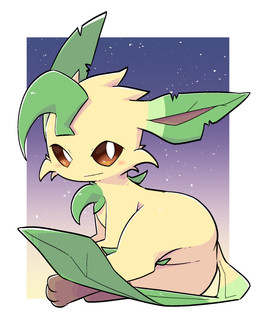 3_toes :| ambiguous_gender blush border brown_inner_ear brown_sclera cheek_tuft digitigrade ears_back facial_tuft featureless_crotch feet feral gradient_background green_ears green_tail kemono leaf leaf_ears leaf_hair leaf_tail leg_markings lying markings mouth_closed on_side pattern_background paws pivoted_ears plant plant_hair pseudo_hair pupils simple_background socks_(marking) solo tail tan_body toes tuft white_border white_pupils leapappa nintendo pokemon eeveelution generation_4_pokemon leafeon pokemon_(species) 2023 digital_media_(artwork) hi_res shaded simple_shading