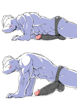 abs balls biceps big_penis blush cock_push-up erection exercise genitals humanoid_genitalia humanoid_penis male muscular muscular_humanoid muscular_male pecs penis simple_background solo vein veiny_penis white_background workout etezarumonkey nintendo pokemon generation_1_pokemon humanoid machoke pokemon_(species) 3:4 hi_res