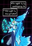 angry anthro blush duo female female/female text_box whip freaky_frohicky deltarune undertale_(series) miss_mizzle tasque_manager humanoid mizzle_(deltarune) hi_res