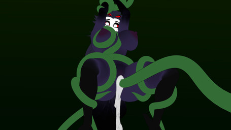 anthro big_breasts black_background bodily_fluids bouncing_breasts breasts cum cum_inside excessive_cum excessive_genital_fluids female genital_fluids infinite_cum infinite_genital_fluids leaking_cum nipples nude penetration restrained restrained_by_tentacles sex simple_background solo tentacle_around_arm tentacle_around_breast tentacle_around_waist tentacle_in_vagina tentacle_penetration tentacle_sex tentacles vaginal vaginal_penetration smexyneko hellaverse helluva_boss stolas_(helluva_boss) avian bird demon owl tentacle_creature 16:9 3d_(artwork) 3d_animation animated digital_media_(artwork) hi_res widescreen