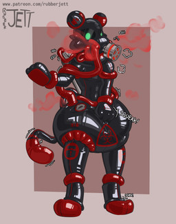 bdsm big_diaper bondage bound clothed clothing diaper diaper_squish diapersuit drone fart_tubes gas_mask hazmat hazmat_suit hosesuit latex latex_clothing latex_skinsuit mask null perma permanent skinsuit text tight_clothing wearing_diaper rubberjett hi_res url